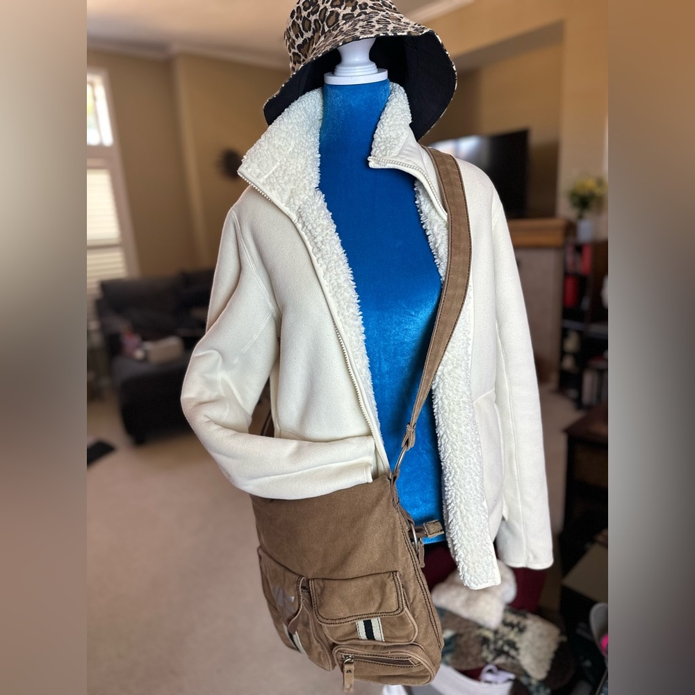 Reversible Winter White Weatherproof Jacket - Ted… - image 4